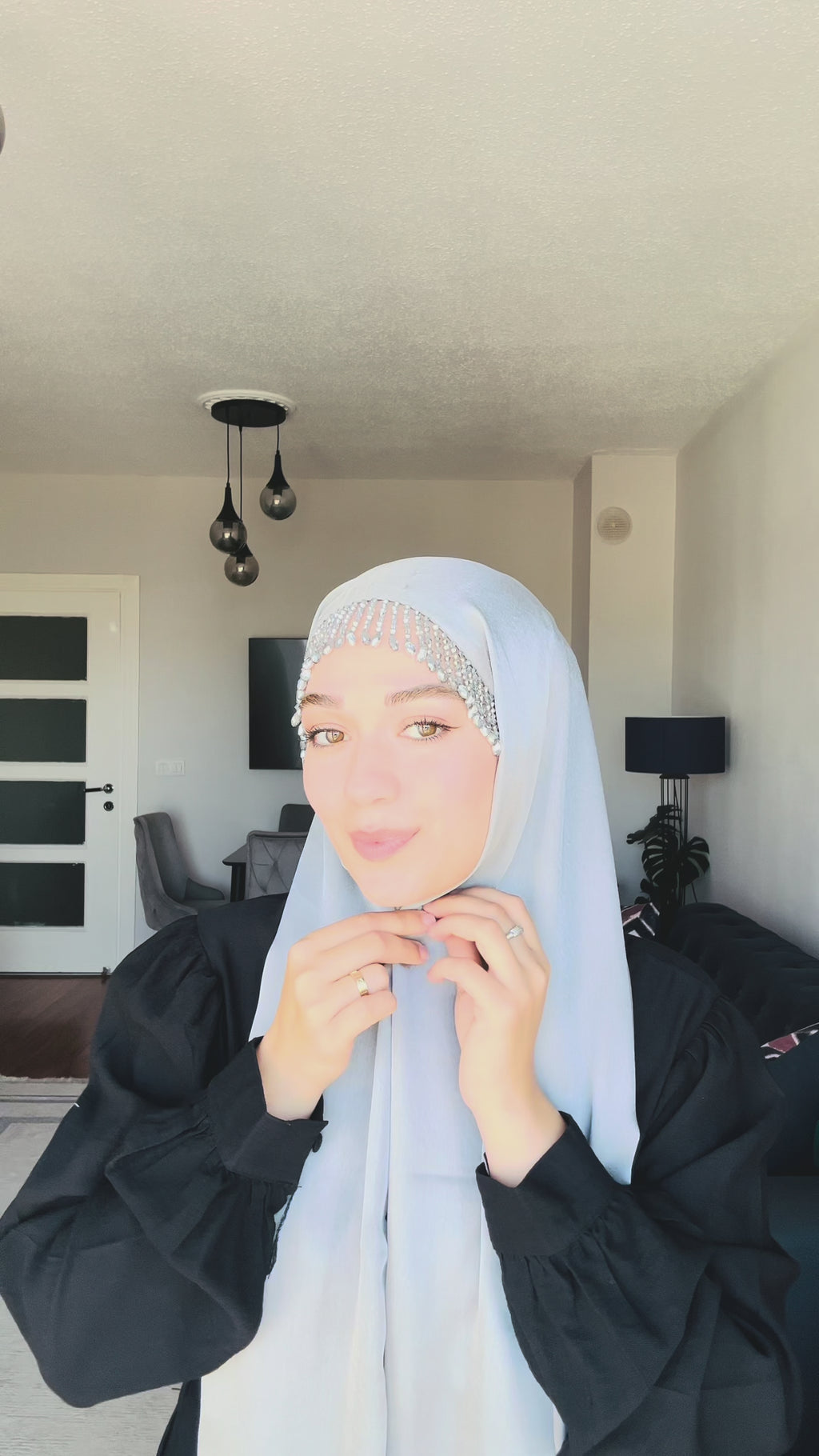 H022 buz mavisi şifon ürün videosu